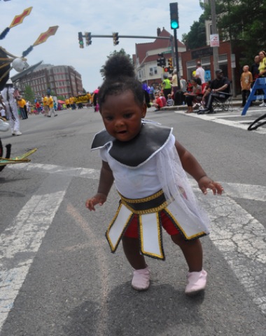 Tiny dancer: Parade participants came in all ages and sizes during the 2010 Dorchester Day Parade. Photo by Ed Forry